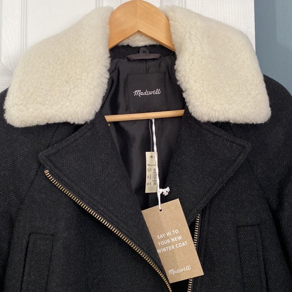 NWT Madewell Eldridge Zip Coat in Insuluxe Fabric - XXS - Picture 7 of 8